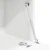 Stol s policom Bijelo 71.5 x 31.5 x 106.5 cm Konstruirano drvo