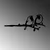 Aberto Design Dekorativna figura Bird On The Branch 06, 50x20 cm, 1.5 mm