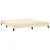 Vidaxl Box spring postelja z vzmetnico krem 180x200 cm blago