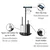 WENKO 26060100 - Set za WC COSENZA 32,5x72 cm crna