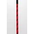 Devil Sticks Nylon Stick with Neon Strip & Goat Kid Leather Handle Nubuck Leather Top 71cm Red