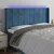 Vidaxl LED posteljno vzglavje temno modro 183x16x118/128 cm žamet