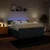 Vidaxl Box spring postelja z vzmetnico modra 200x200 cm blago