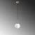 Opviq Luster Orbital-15-14002, 15x15x115cm, IP20, Belo-zlatne boje