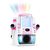 auna Kara Liquida BT karaoke uređaj, svjetlosni show, vodena fontana, bluetooth, bijelo/ružičasta boja