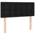 Krevet box spring s madracem LED crni 120 x 200 cm od tkanine