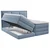 MID.YOU POSTELJA BOXSPRING 180 cm  x 200 cm , tekstil modra