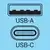 USB auto punjač Sandberg USB/USB-C 48W 441-50