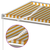 Tenda na ručno uvlačenje s LED svjetlom 500x300 cm žuto-bijela