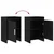 vidaXL Posteljne mize 2 pcs Črni hrast 40 x 30 x 60 cm Inženirski les