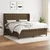 Vidaxl Box spring postelja z vzmetnico temno rjava 160x200 cm blago