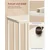 Songmics Stranska miza C-oblika 35x50x60 cm bela