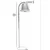 Opviq Podna lampa Azra, 154 cm, E27, Siva