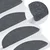 Vidaxl Preproge za stopnice samolepilne 10 kosov sive 56x17x3 cm