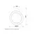 LUNA 260 ZIDNA LAMPA 24W 3000K MESING