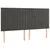 Vidaxl Box spring postelja z vzmetnico temno siva 200x200 cm žamet
