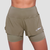 GymBeam Women‘s Pulse Running shorts 2in1 Vetiver