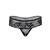 Daring Jane Crotchless Thong Panty - tanga gaćice, crne