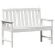Vrtna klupa Bijelo 120 x 59 x 88 cm HDPE