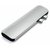 SATECHI Aluminium Type-C PRO Hub (HDMI 4K,PassThroughCharging,2x USB3.0,2xSD,ThunderBolt 3) - Silver