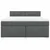 vidaXL Box spring postelja z vzmetnico temno siva 180x200 cm blago