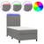Vidaxl Box spring postelja z vzmetnico LED temno siva 100x200 cm blago