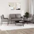 Setovi sofa 3 pcs Sivo-smeđa 115 x 56 x 80 cm Šperploča