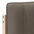 Vidaxl Tapecirano vzglavje Rjava in taupe 90 cm Masivno borovo les