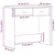Stol s ladicama Crni hrast 80 x 40 x 75 cm Konstruirano drvo