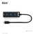 Club3D vozlišče USB-C 3.2 na 3xUSB-A 3.2 RJ45 1Gbps