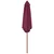 Vanjski suncobran s drvenim stupom 270 cm bordo