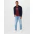 TOMMY HILFIGER Pletena jopa, modra