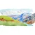 Slika poletna gorska scenerija - 60x30