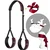 Bondage set: kaiš za vezivanje (vrat–ruke) + povez za oči + analne kuglice