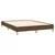 Posteljni okvir brez vzmetnice temno rjav 140x190 cm blago