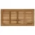 Gornji dio stola 110 x 55 x 3,5 cm Pravokutni Čvrsto teak drvo