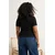 Trendyol Curve Ženska bluza Tbbss26Af00101, Crna