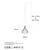 Opviq Luster Telyildo-12150, 20x20x117 cm, E27, Crni