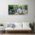 tulup.si Slika na steklu Forest slap narava 120x60 cm 2 obešalnika