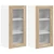 vidaXL Viseča omarica s polico Riga 2 pcs Sonoma hrast 40 x 31 x 80 cm