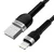 WOZINSKY Opleten kabel za iPhone, USB-A – Lightning, 2,4 A, 2 m, črn