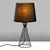 Opviq Stona lampa Telis-5371, 28x28x55 cm, IP20, Crna