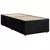 vidaXL Box spring postelja z vzmetnico črn 90x190 cm blago