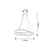 Rabalux Visilica Kallira, LED 72W, 3000K, 62cm, Zlatne boje