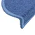 Prostirke za stepenice 10 kom 56x17x3 cm plave poluokrugle