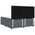 Vidaxl Box spring postelja z vzmetnico temno siva 200x200 cm žamet