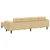Sofa Siva zelena 250 x 188 x 76 cm Kordura tekstil