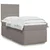 Vidaxl Box spring postelja z vzmetnico taupe 80x200 cm blago