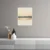 Canvas Slika na platnu Plavi horizonti Sa ramom, 100 x 125 cm, Beli