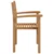 Stolica 6 pcs Smeđa 56 x 55 x 90.5 cm Čvrsto teak drvo